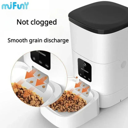 4L, 6L Eagle APP Smart Automatic Pet Feeder with Camera + Voice record